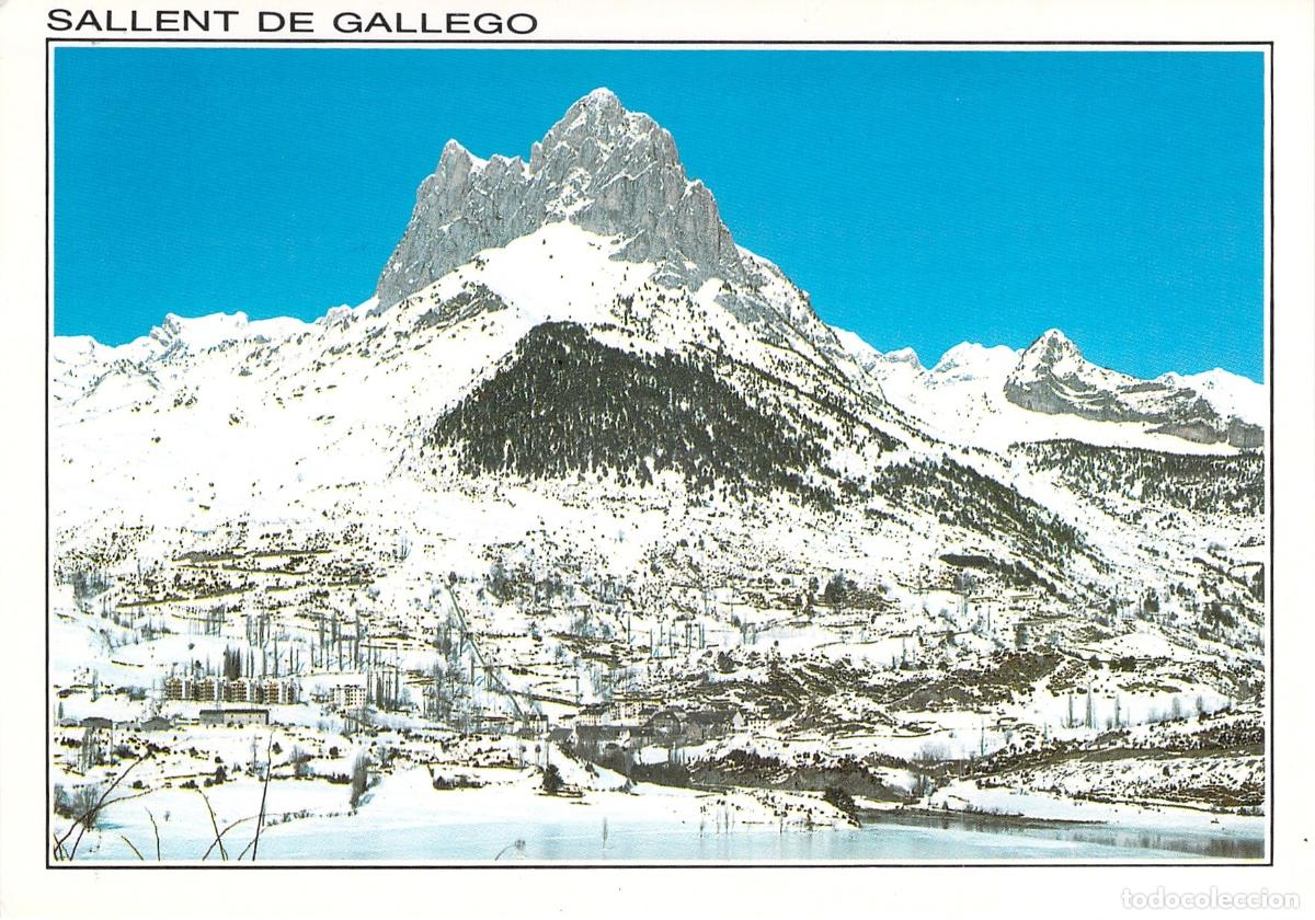 Postales: Postal de Sallent de Gallego con La Foratata en el Pirineo