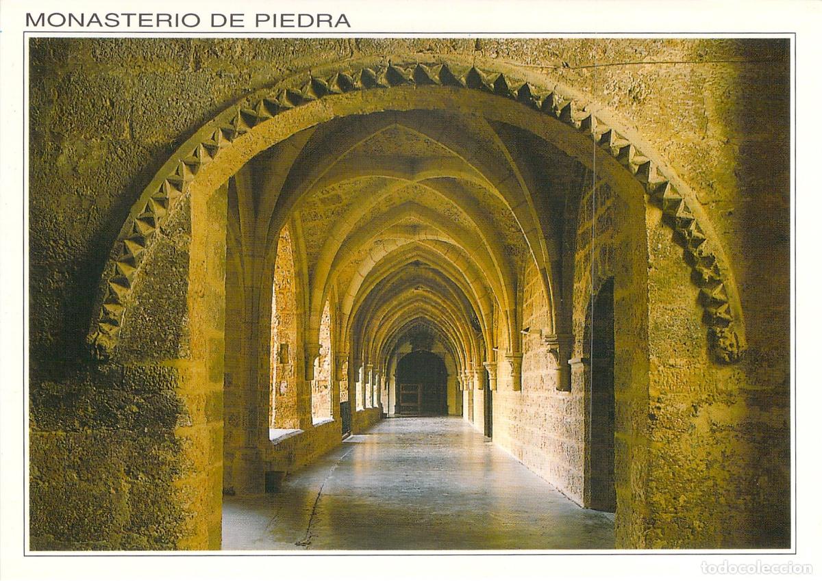 Postales: Postal del Claustro del Monasterio de Piedra en Zaragoza