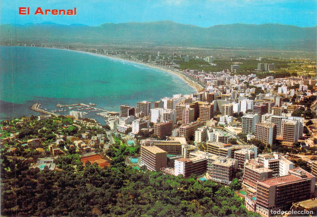 Postales: Postal de El Arenal Mallorca vista a&eacute;rea de la costa