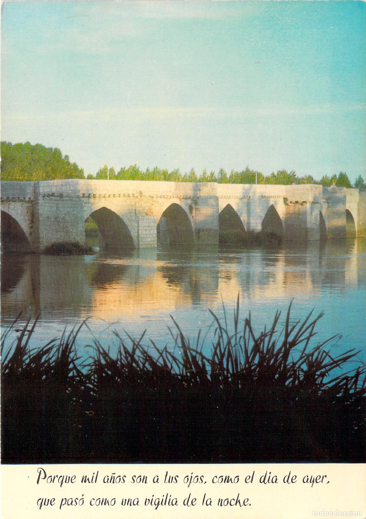 Postales: Postal de puente de piedra sobre el r&iacute;o en Espa&ntilde;a