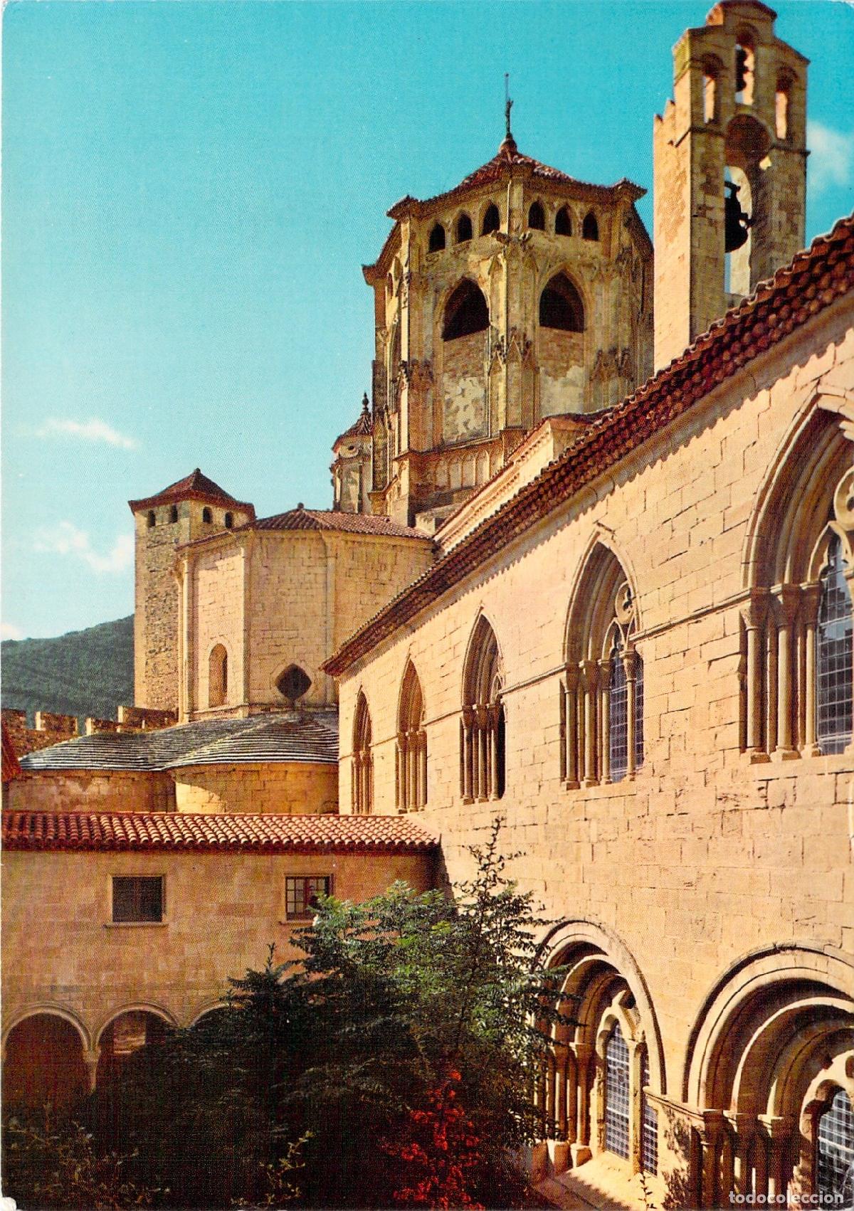 Postales: Postal del Real Monasterio de Poblet, vista del cimborrio en Tarragona