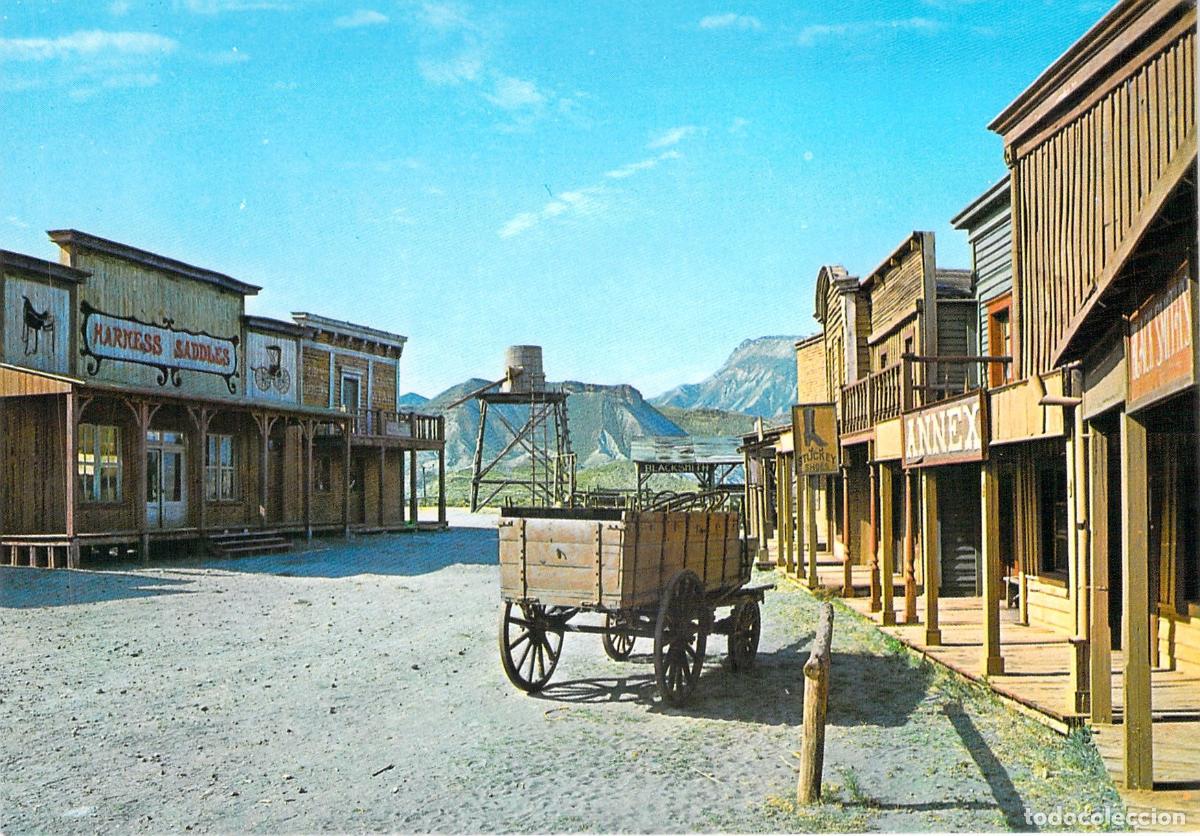 Postales: Postal de los estudios de cine y poblado del oeste en Almer&iacute;a