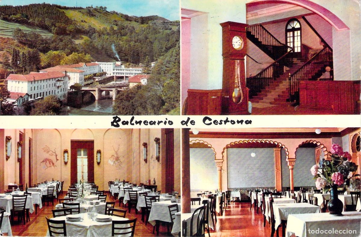 Postales: Postal del Balneario de Cestona, Guip&uacute;zcoa, Espa&ntilde;a