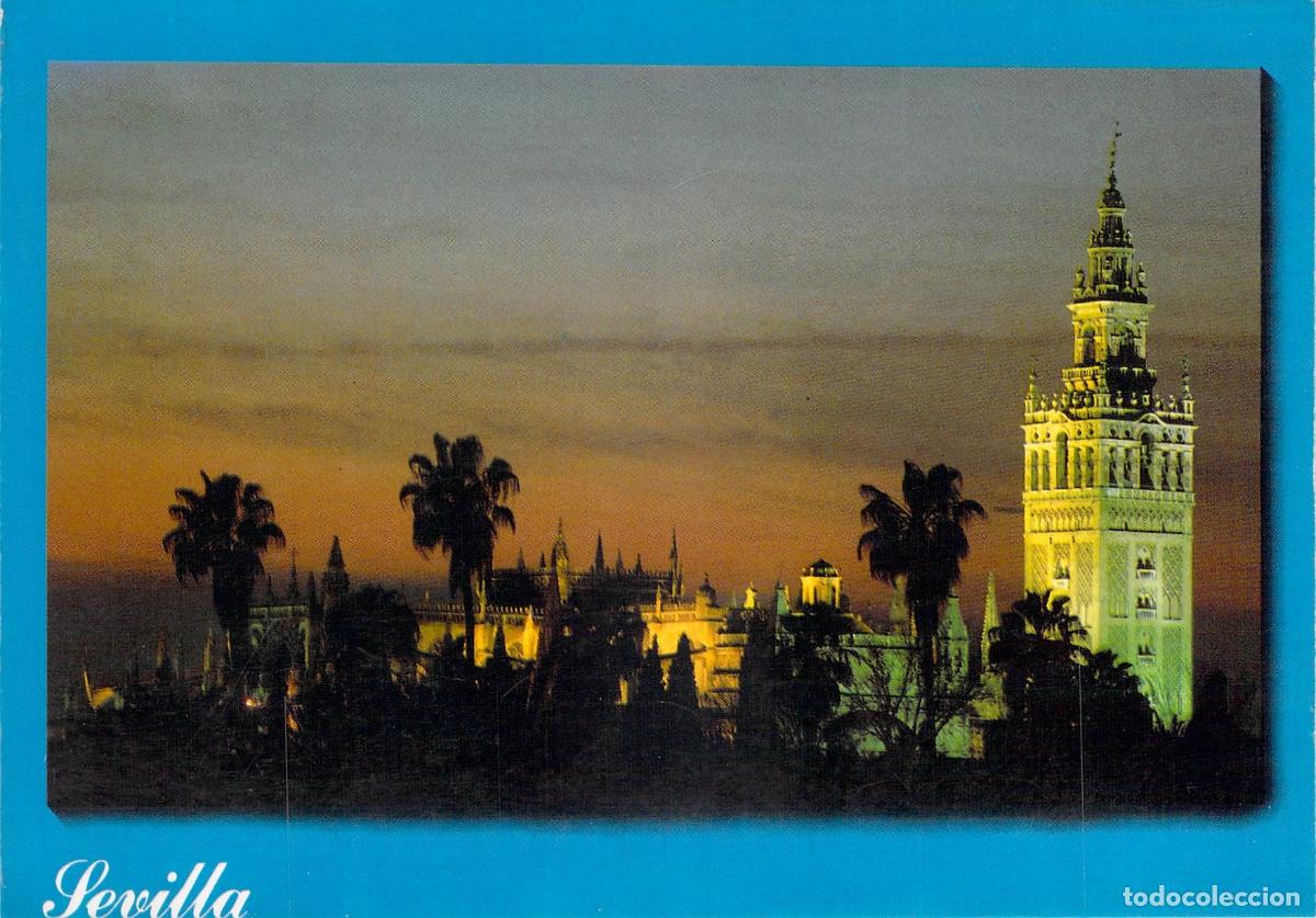 Postales: Postal de la Catedral y la Giralda en Sevilla