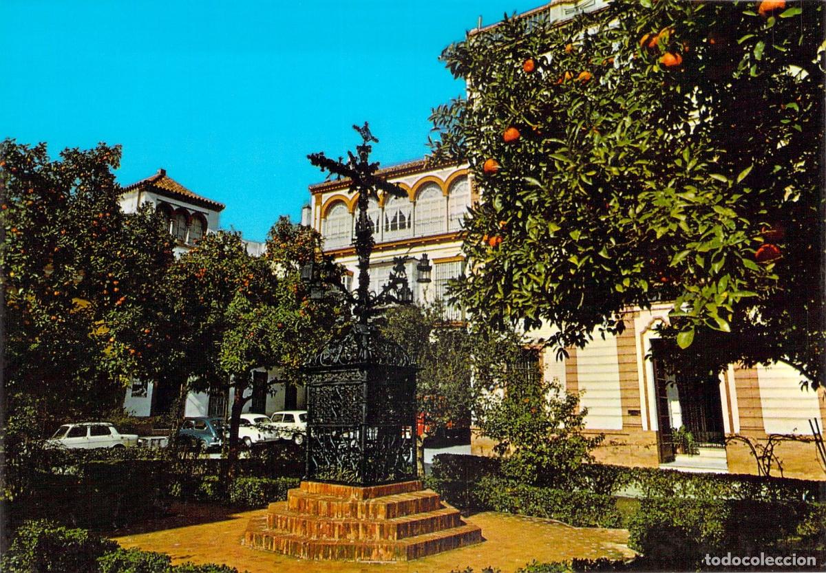 Postales: Postal de la Plaza de Santa Cruz en Sevilla
