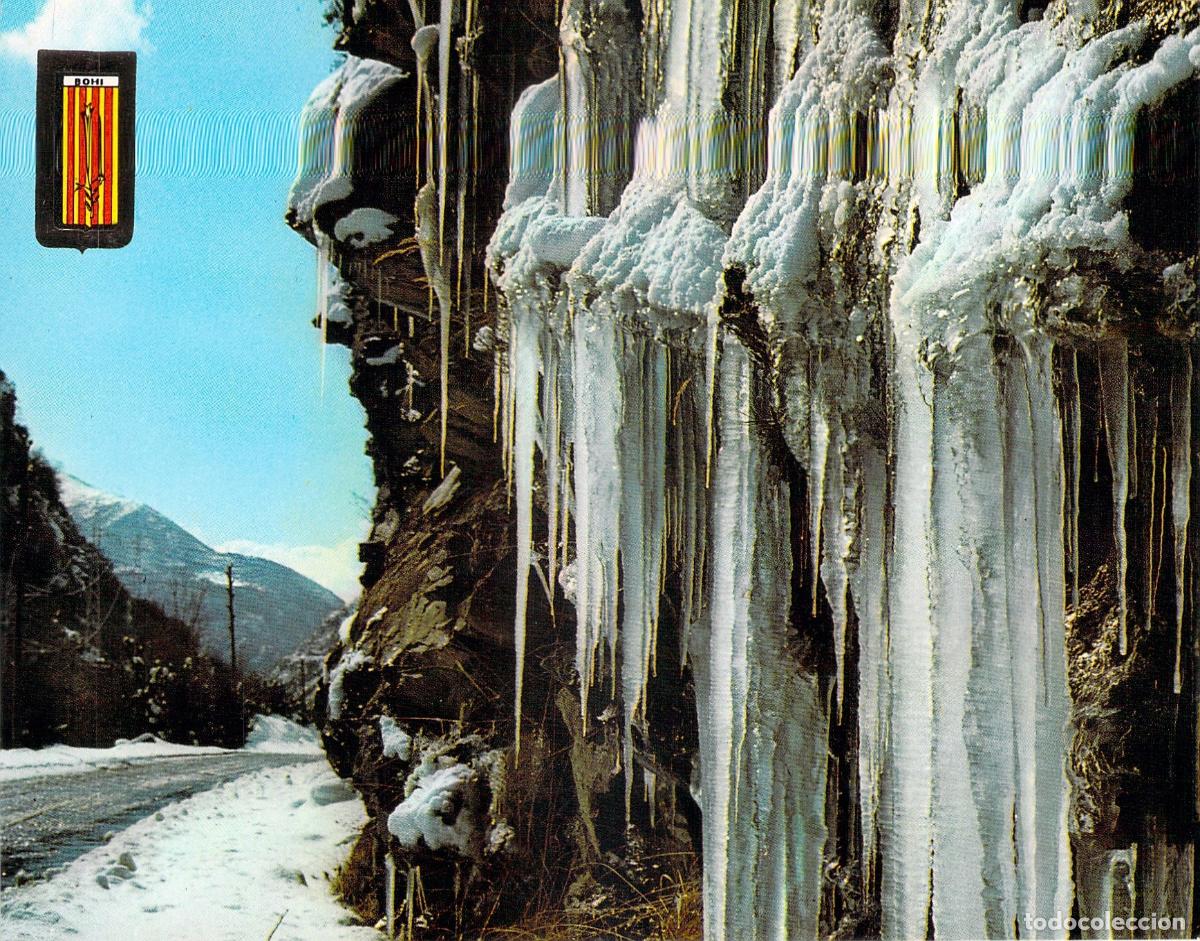 Postales: Postal de Barruera Vall de Boh&iacute; Pirineo con car&aacute;mbanos de hielo