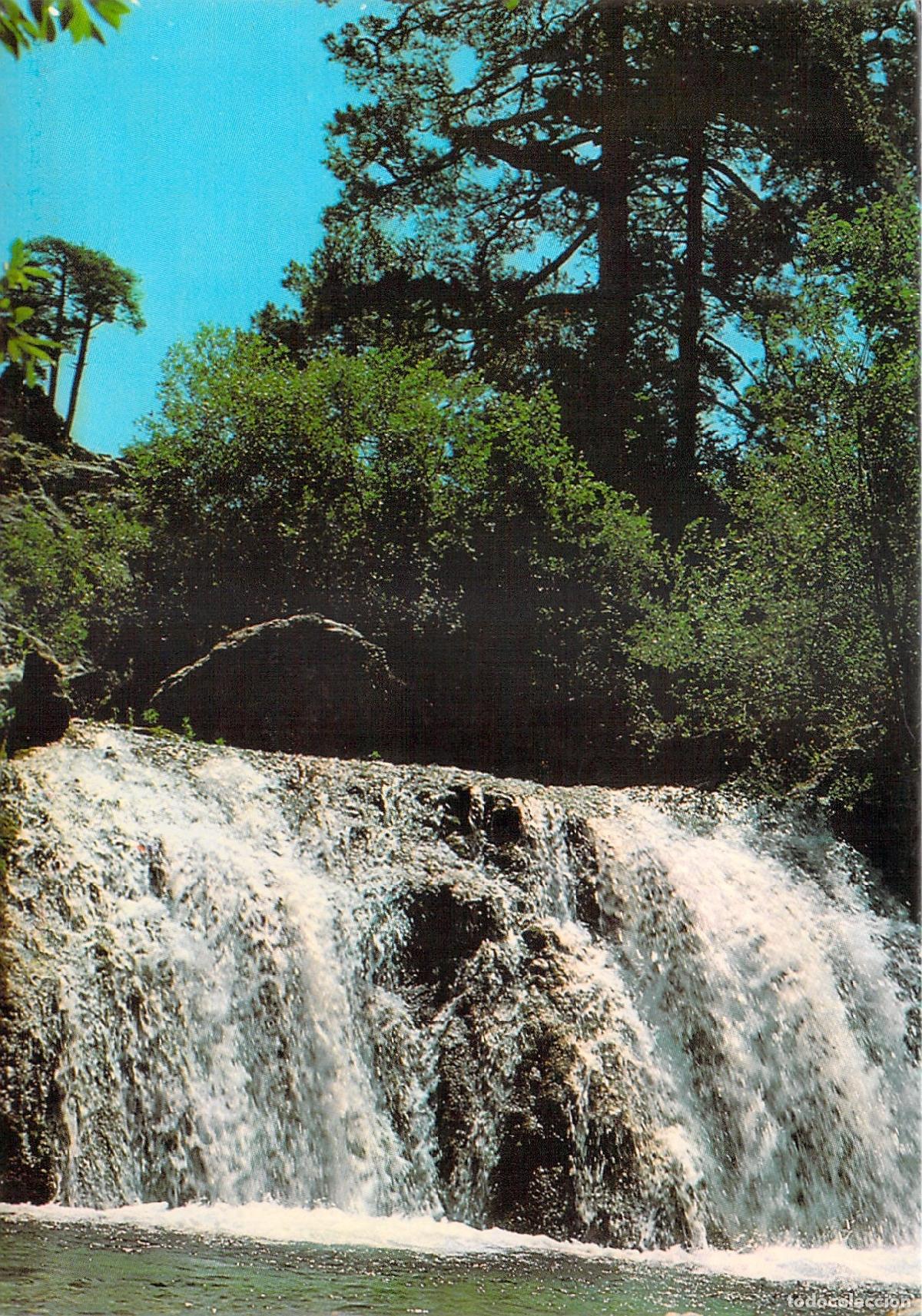 Postales: Postal de la Cascada de Aguasnegras en la Sierra de Cazorla, Ja&eacute;n