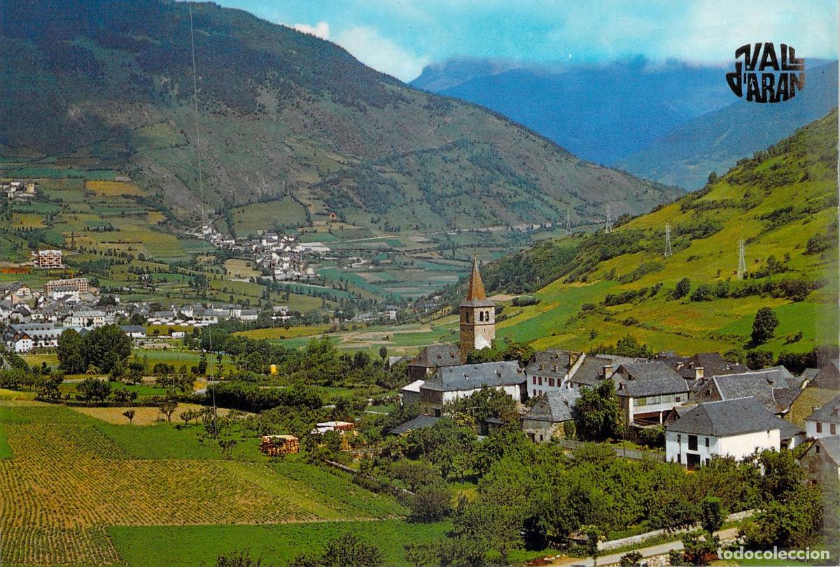 Postales: Postal de Betren con vistas al fondo de Viella, Vall d'Aran