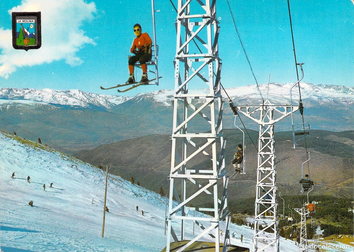 Postales: Postal de la estaci&oacute;n de esqu&iacute; Costa Rasa en La Molina