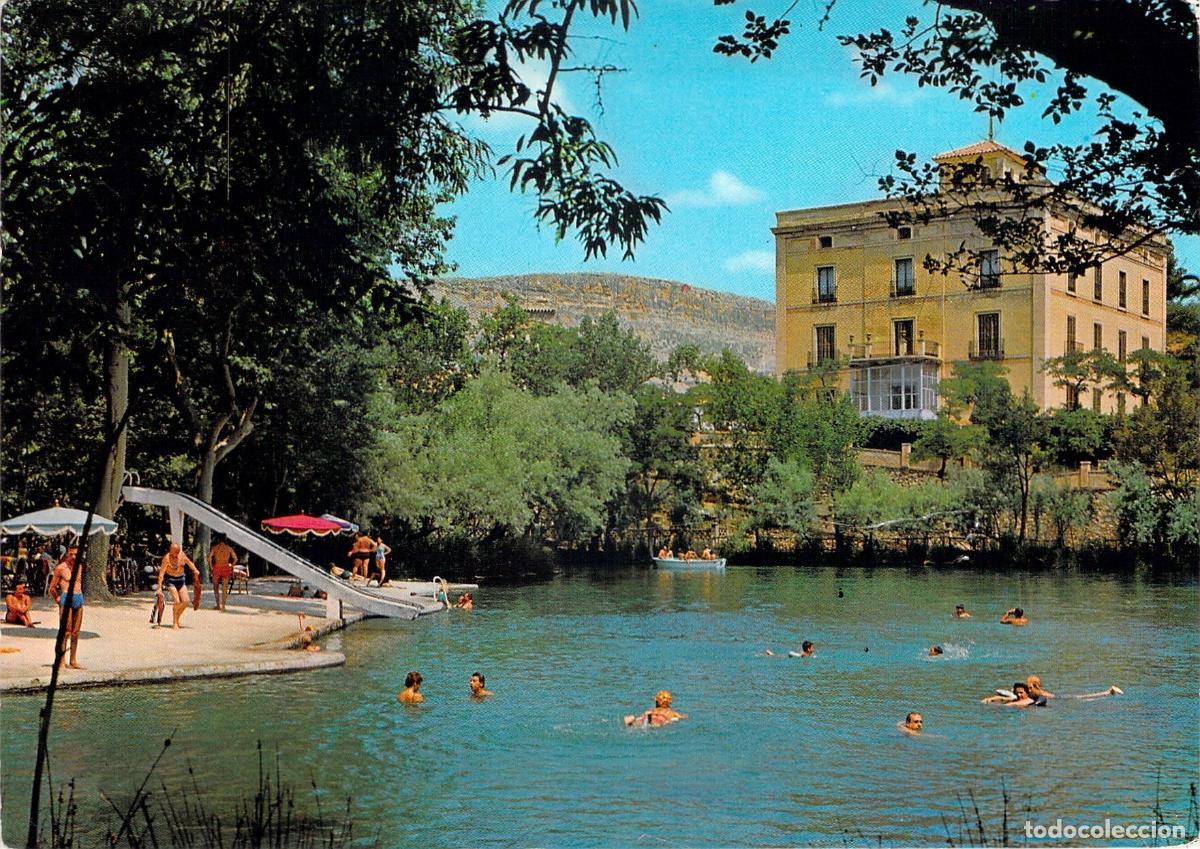 Postales: Postal de Termas Pallar&eacute;s, Lago y Palacio en Alhama de Arag&oacute;n