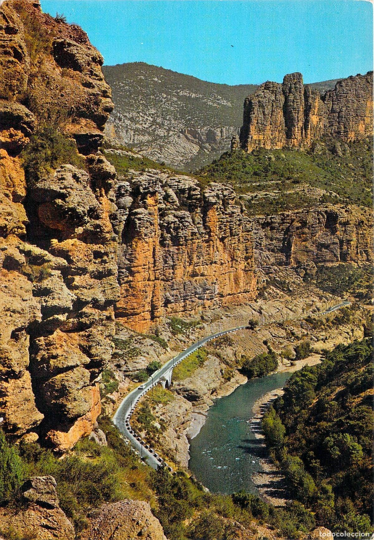 Postales: Postal del desfiladero de Collegats en Pobla de Segur, L&eacute;rida