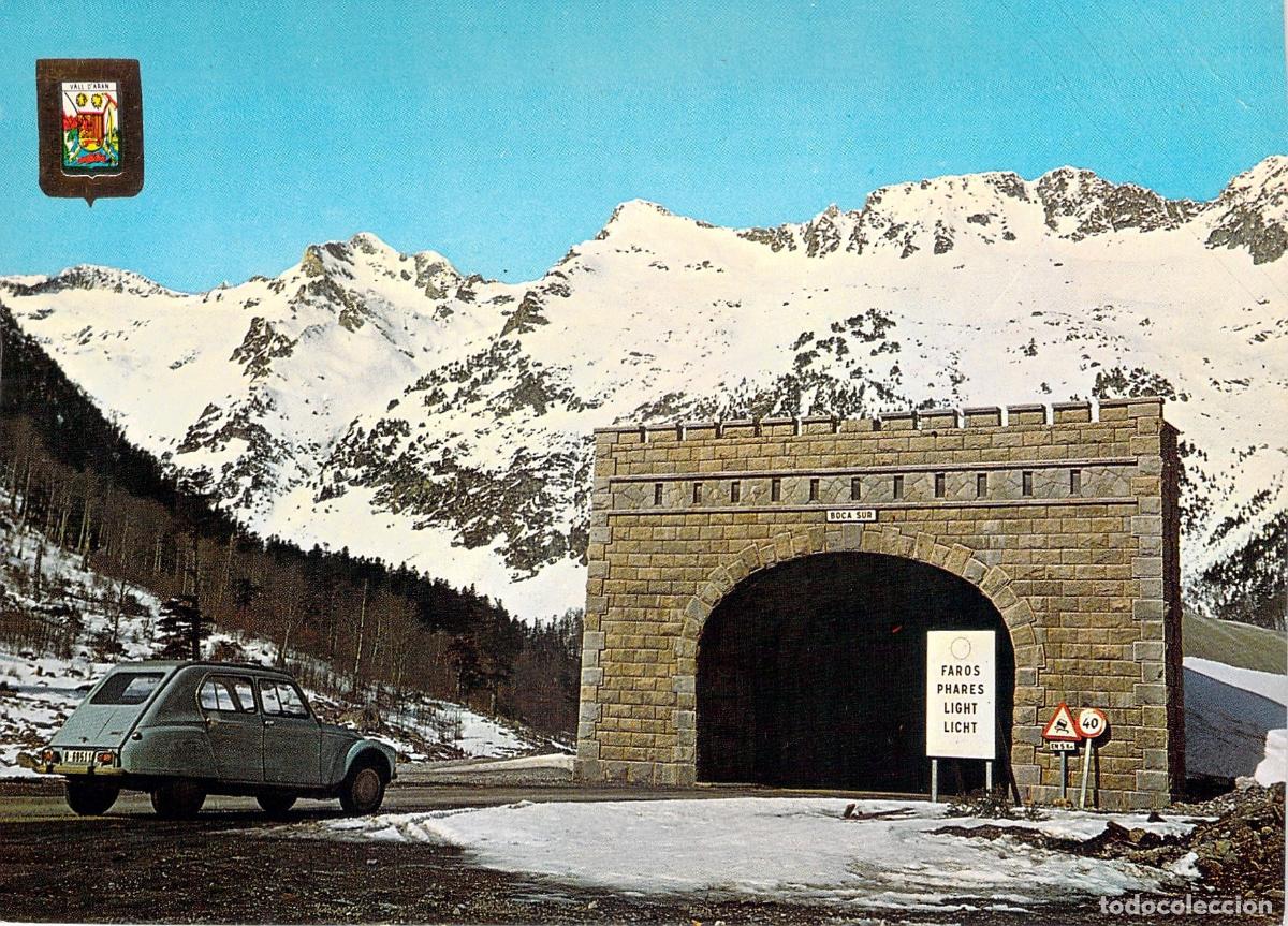 Postales: Postal del T&uacute;nel de Viella en el Pirineo Catal&aacute;n