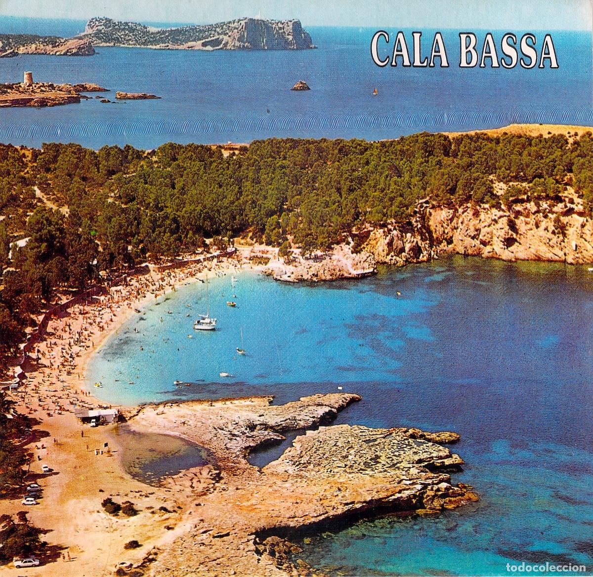 Postales: Postal de la playa de Cala Bassa en Ibiza
