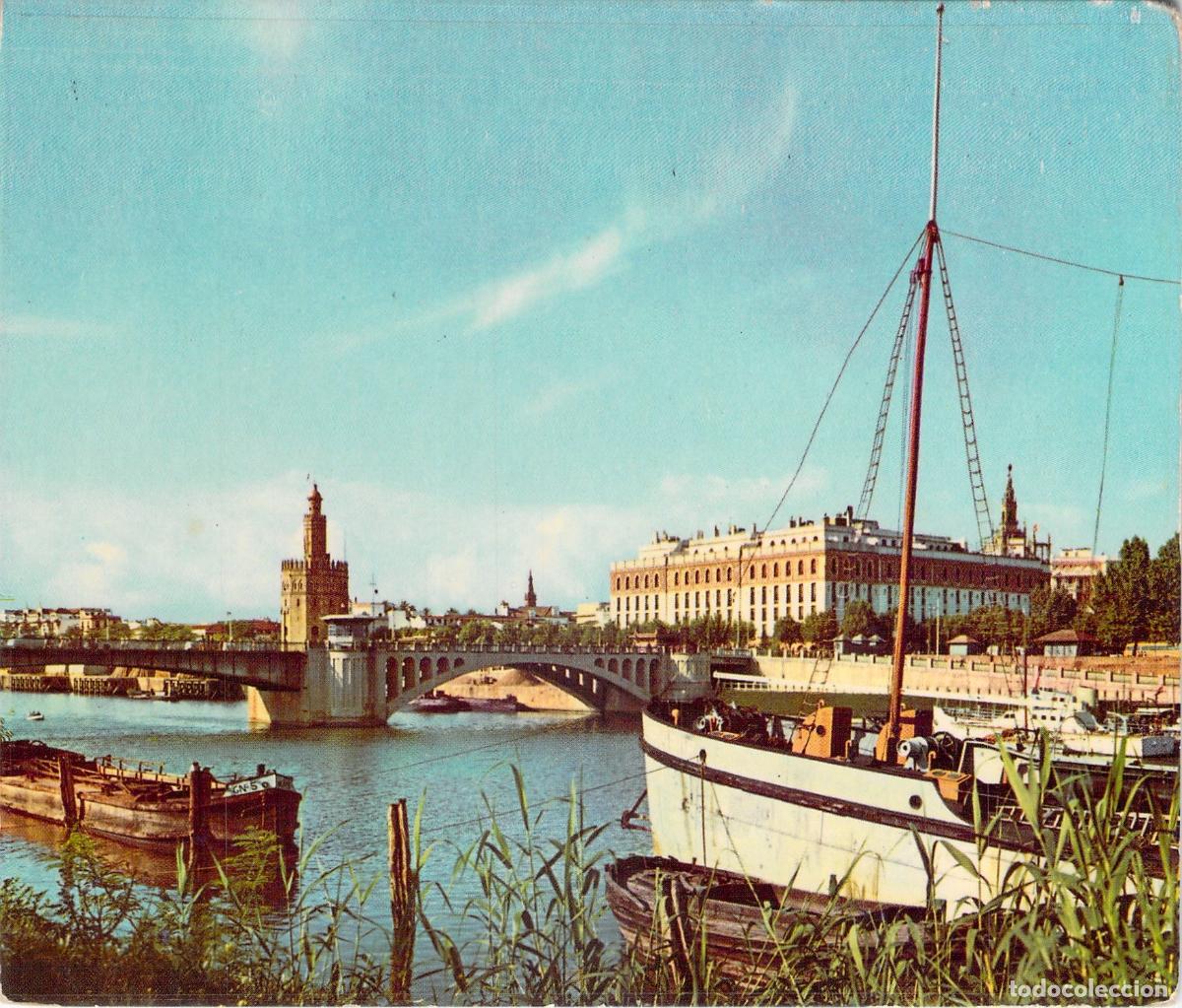 Postales: Postal de Sevilla: Puente de San Telmo y Torre del Oro