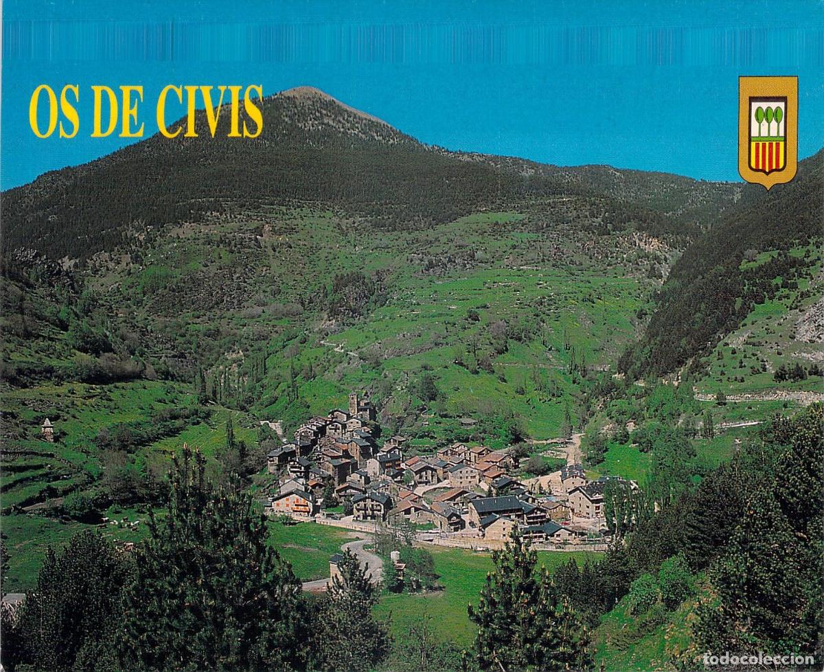 Postales: Postal de Os de Civis vista general del pueblo en Lleida