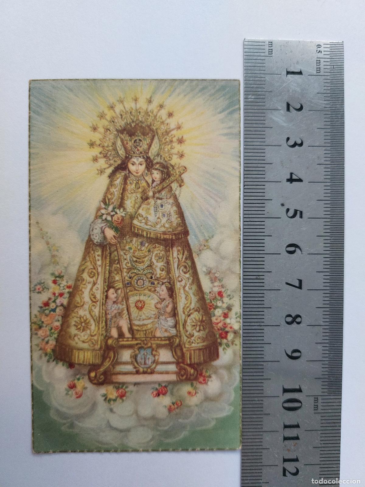 Postales: Estampa de arte religioso con imagen de la Virgen con el Ni&ntilde;o