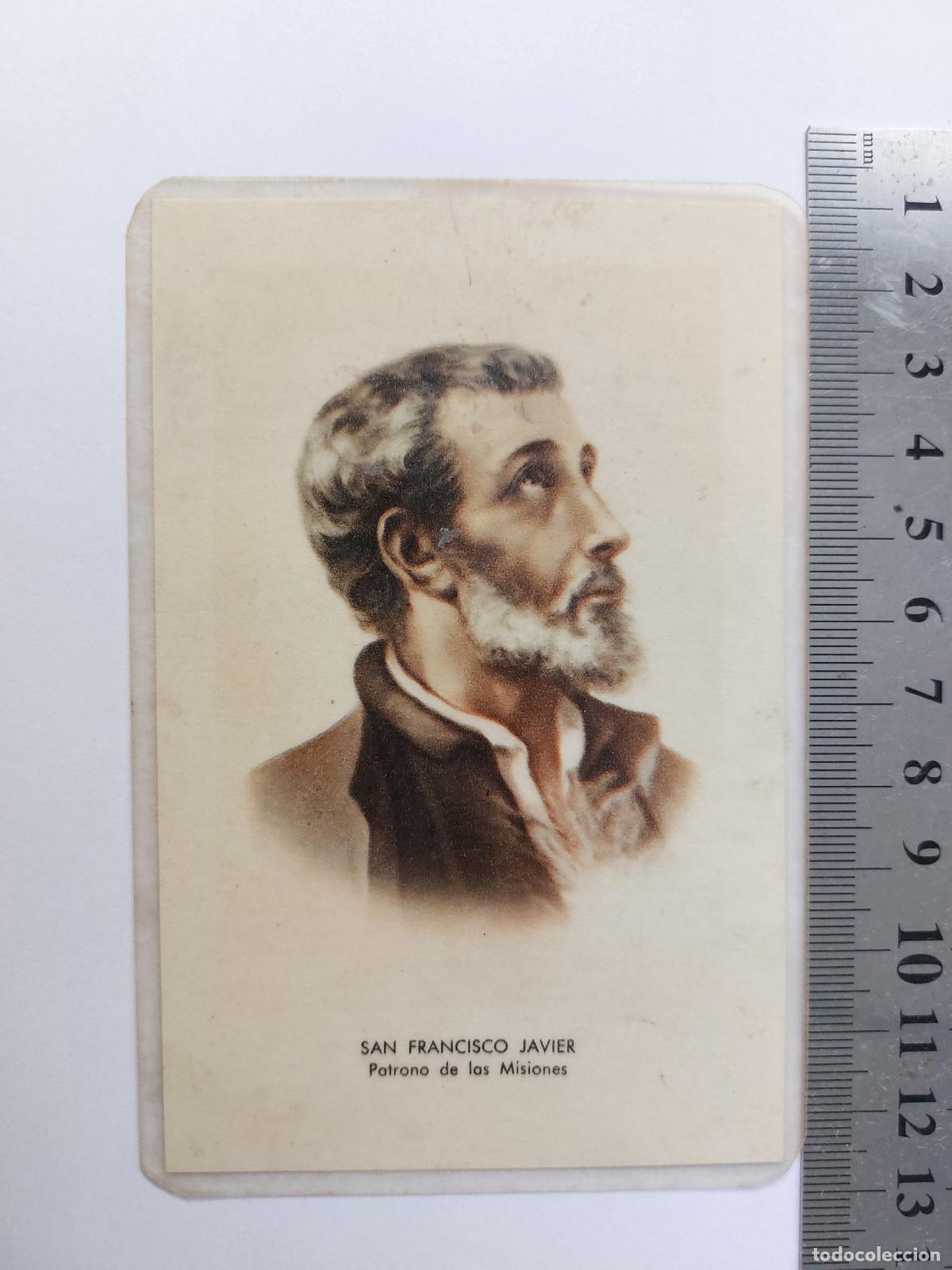 Postales: Estampa con Novena de la Gracia a San Francisco Javier