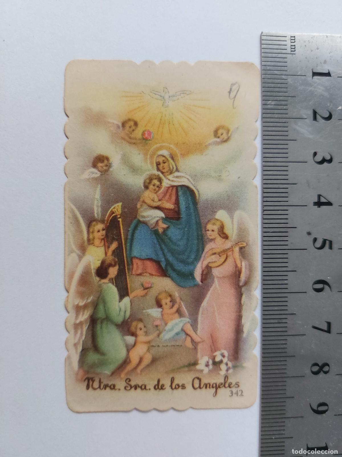 Postales: Estampa de recuerdo de la fiesta de la Virgen de los Angeles en Burriana