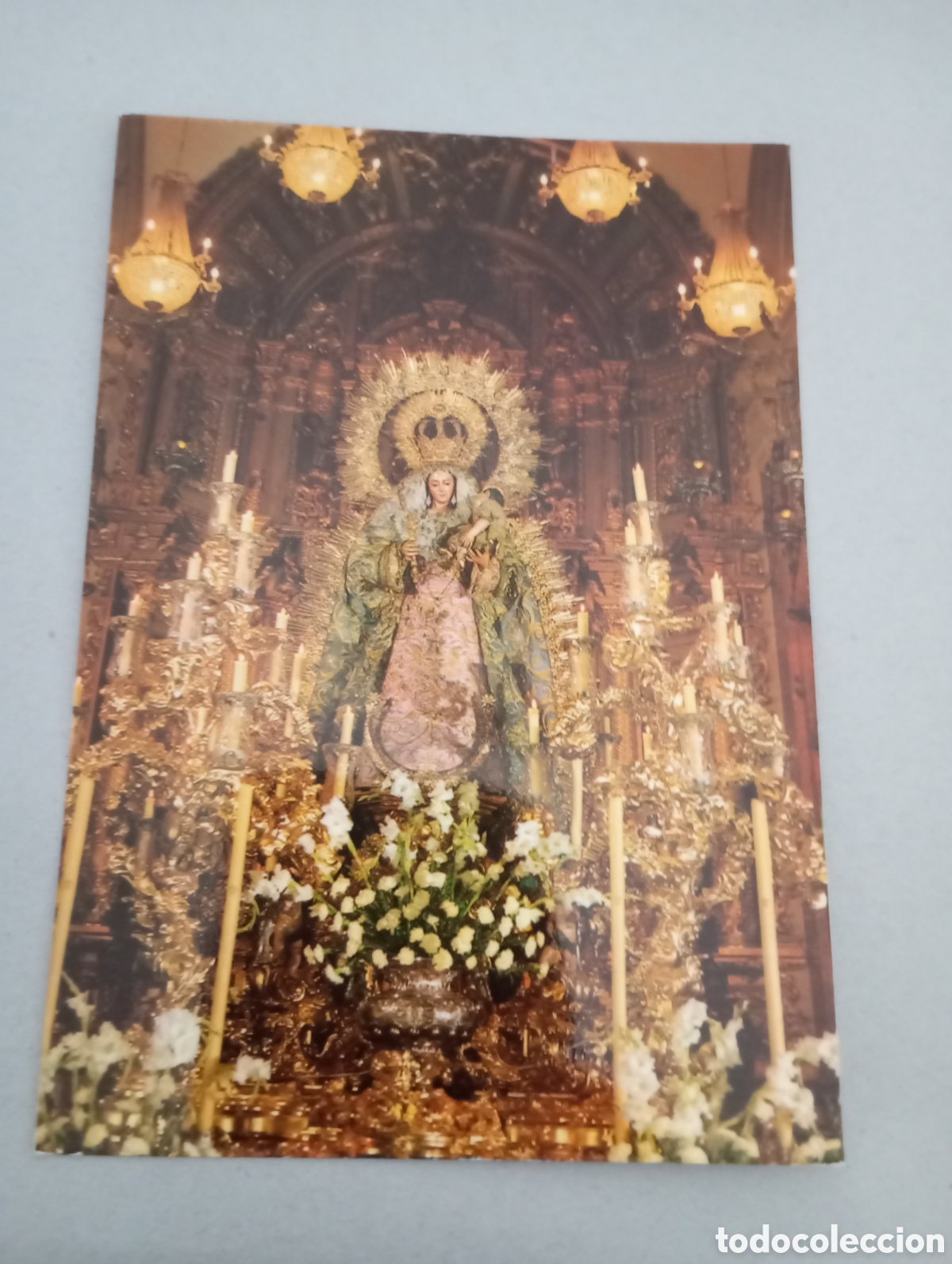 Postales: Fotograf&iacute;a tama&ntilde;o postal Virgen.desconozco cual es