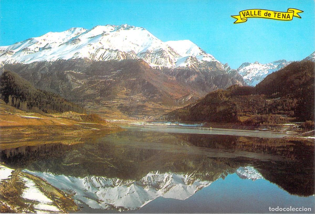 Postales: Postal del Embalse de B&uacute;bal en el Valle de Tena, Huesca