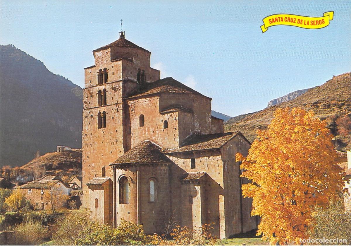Postales: Postal de la Iglesia Rom&aacute;nica de Santa Cruz de la Ser&oacute;s en Huesca