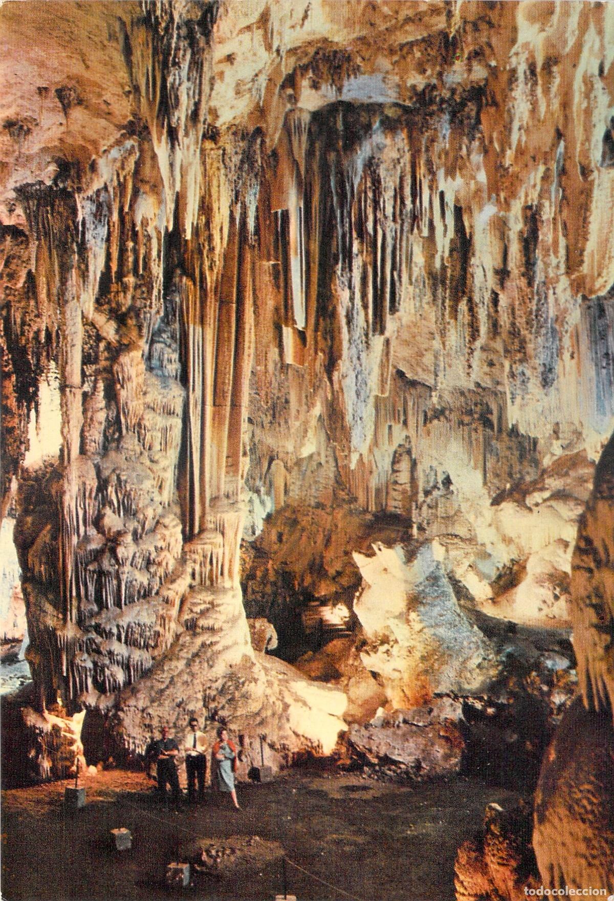Postales: Postal de la Cueva de Nerja, M&aacute;laga: Sala de la Cascada