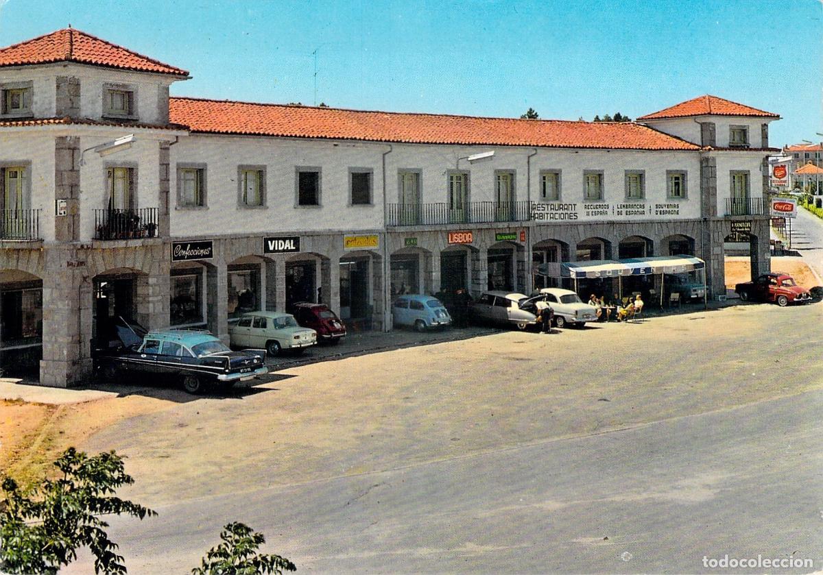 Postales: Postal de Fuentes de O&ntilde;oro: Restaurante Lisboa y zona de frontera