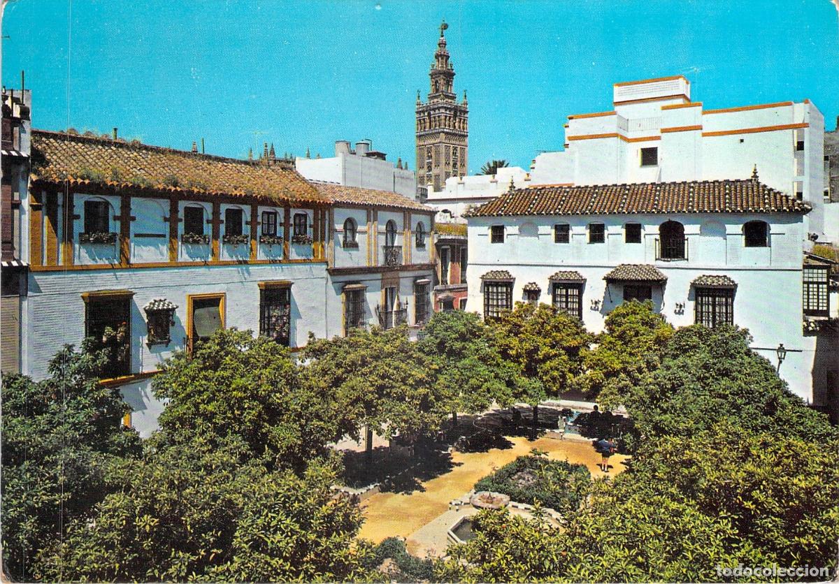 Postales: Postal de la Plaza de Do&ntilde;a Elvira en Sevilla