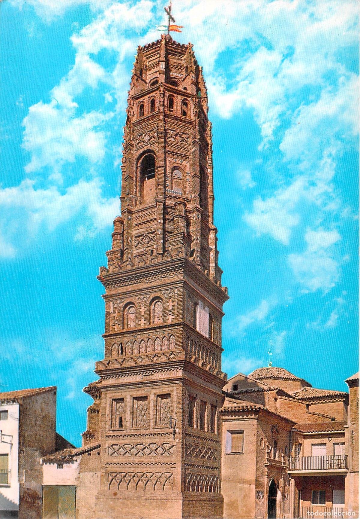 Postales: Postal de la Torre de Utebo en Zaragoza, Joya del Arte Mud&eacute;jar