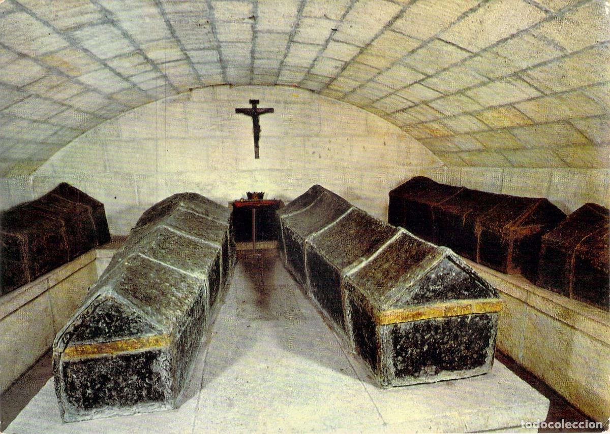 Postales: Postal de la Cripta de los Reyes Cat&oacute;licos en la Capilla Real de Granada