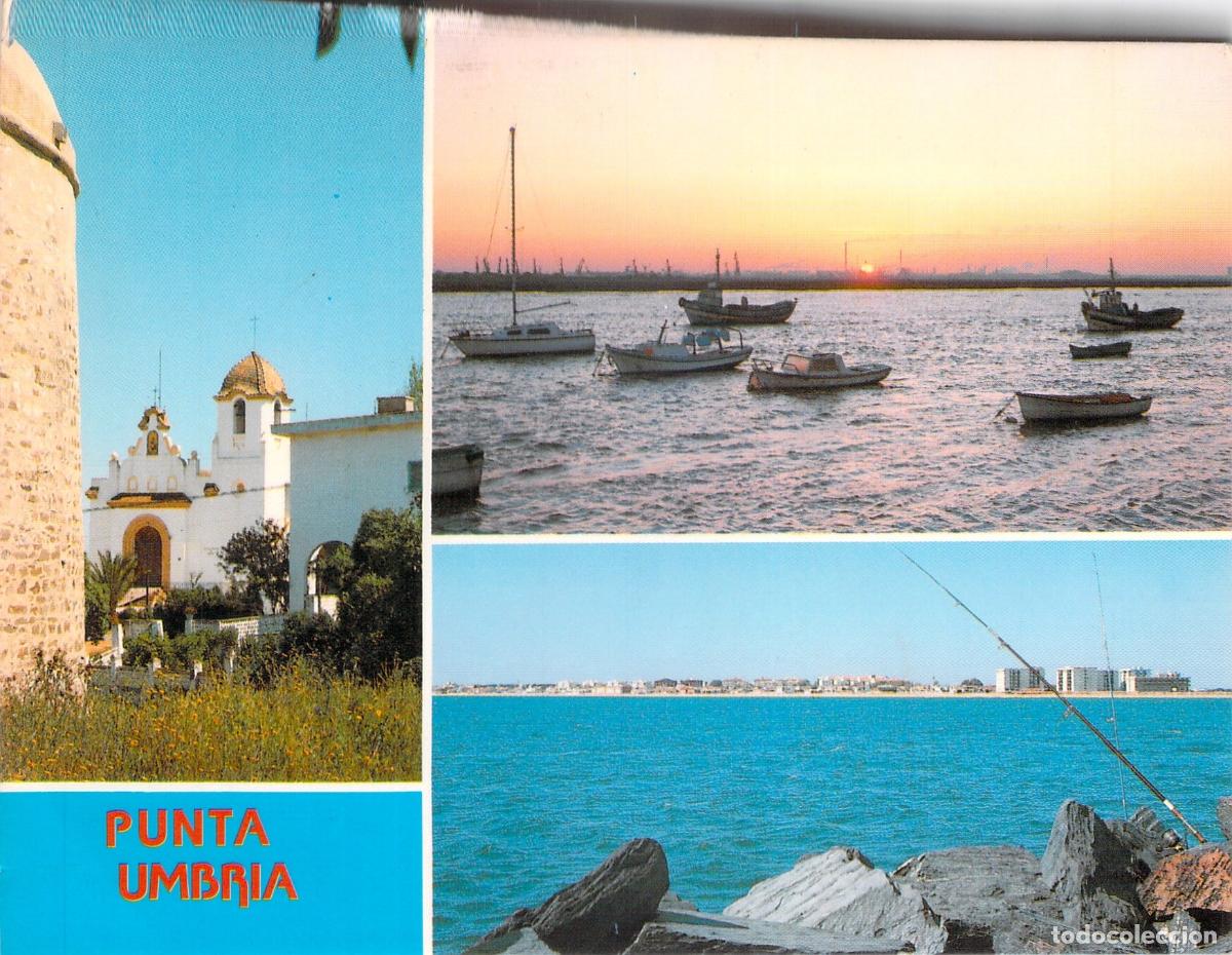 Postales: Postal de Punta Umbr&iacute;a en Huelva vistas m&uacute;ltiples