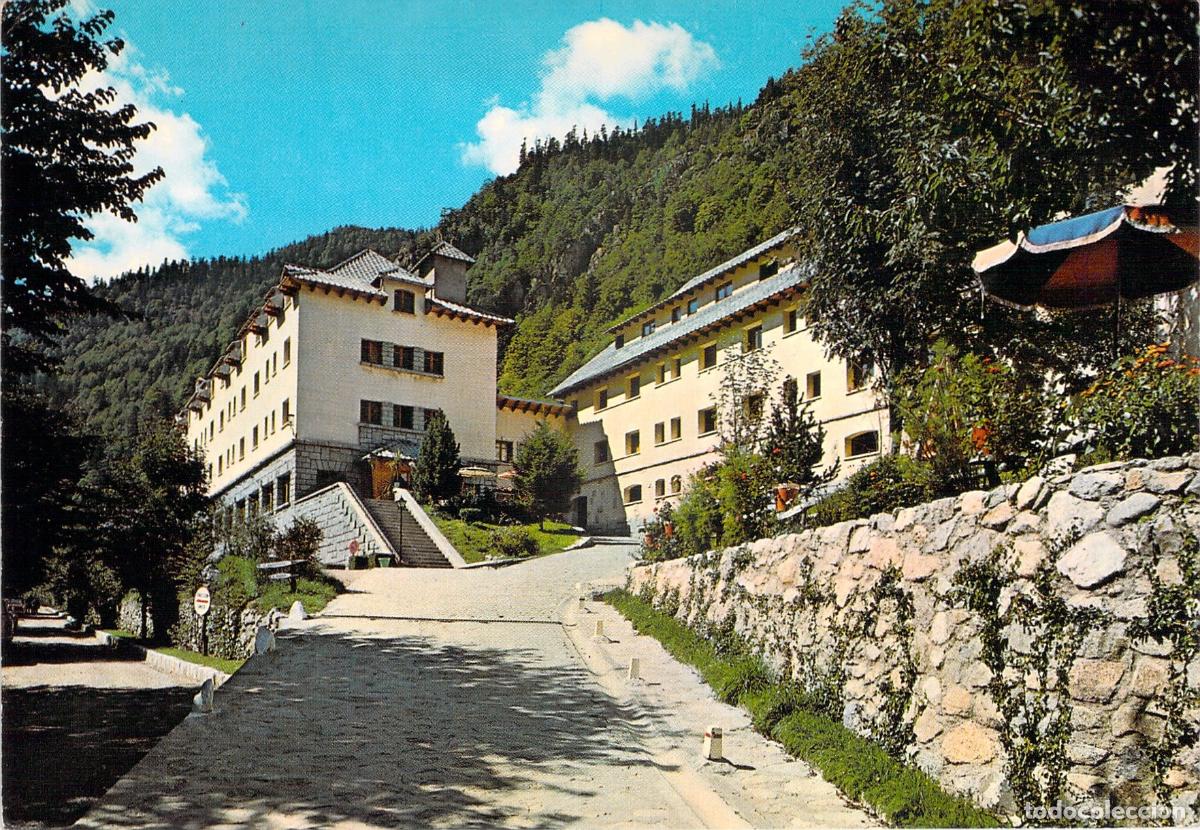 Postales: Postal del Gran Balneario de Caldas de Bohi Hotel El Manantial en Lleida