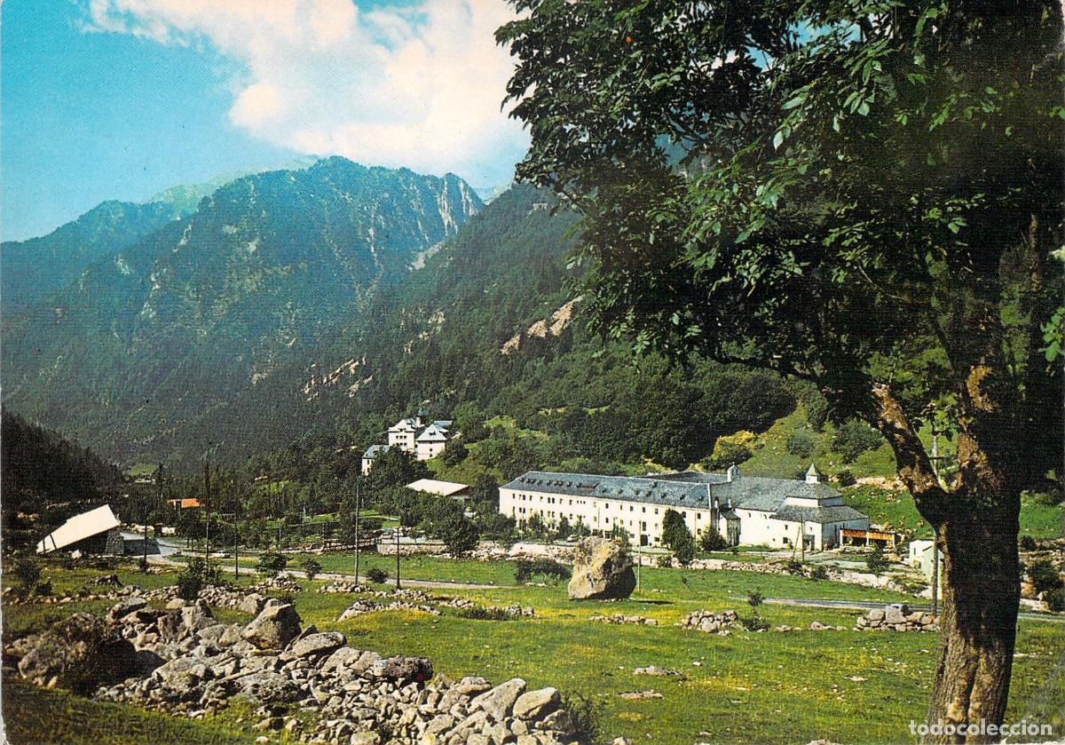 Postales: Postal del Balneario de Caldas de Bo&iacute; en los Pirineos
