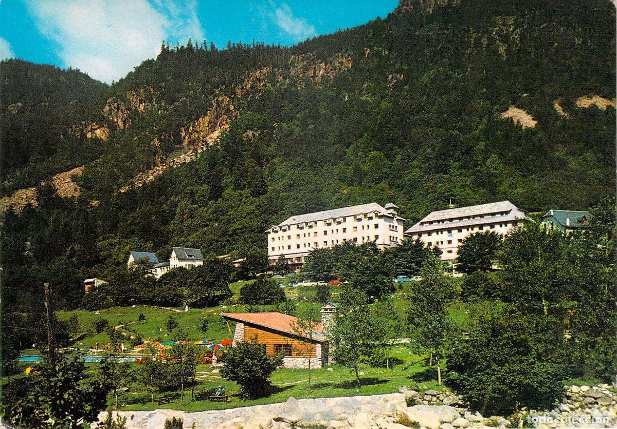 Postales: Postal del Balneario de Caldas de Bohi en el Pirineo Catalan