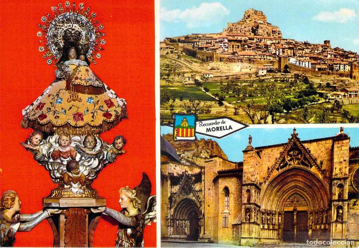 Postales: Postal de Morella con Castillo e Iconograf&iacute;a Religiosa