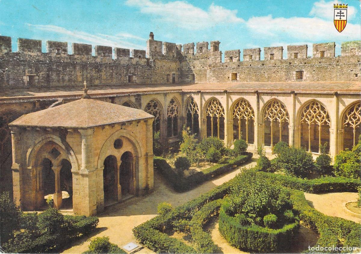Postales: Postal del Monasterio de Santes Creus y Claustro G&oacute;tico