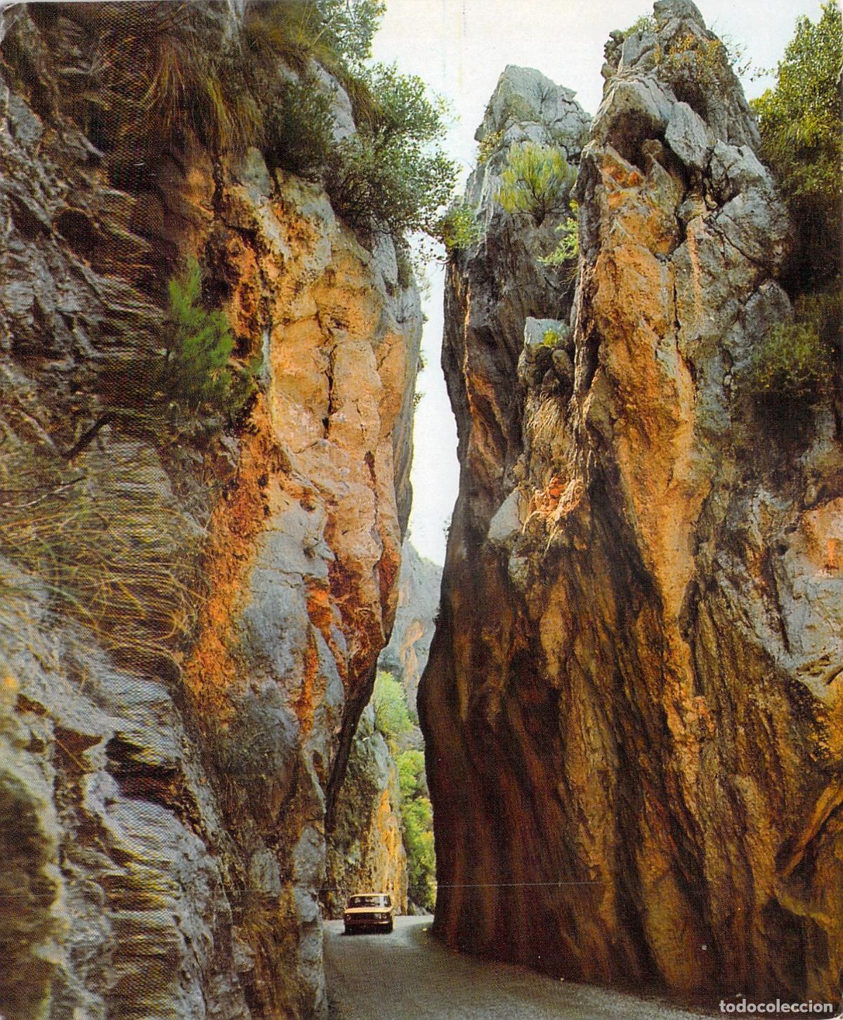 Postales: Postal de la impresionante carretera de La Calobra en Mallorca