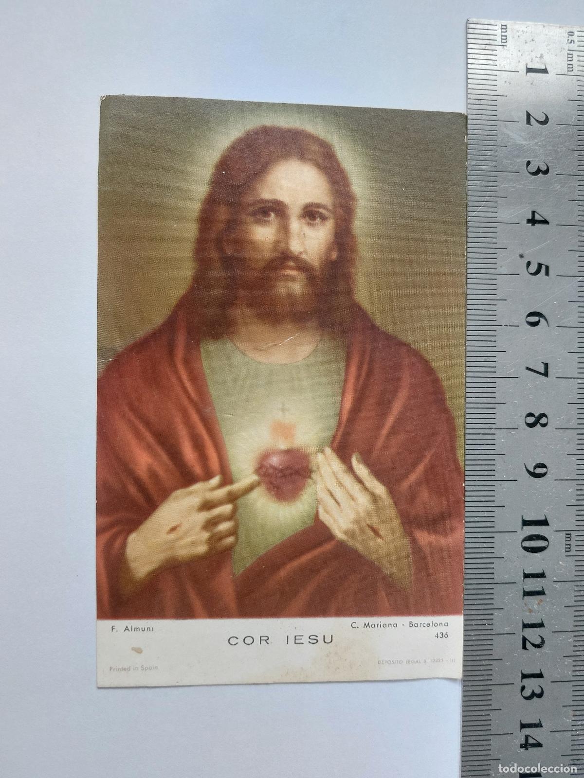 Postales: Estampa Sagrado Coraz&oacute;n de Jes&uacute;s, Ulldecona