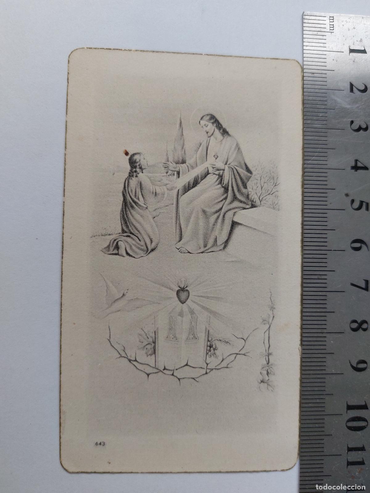 Postales: Estampa de recordatorio de primera misa de Jos&eacute; Sa&uacute;ch Guarch