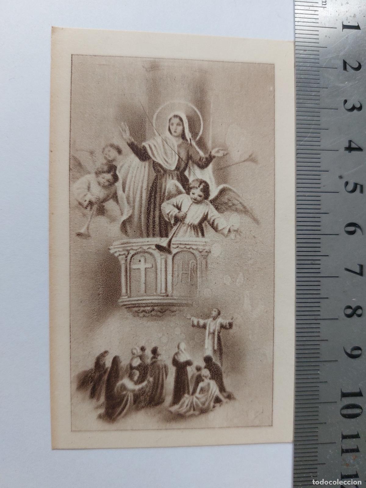 Postales: Estampa recordatorio de Primera Misa de Jos&eacute; M. Moran y Rodriguez