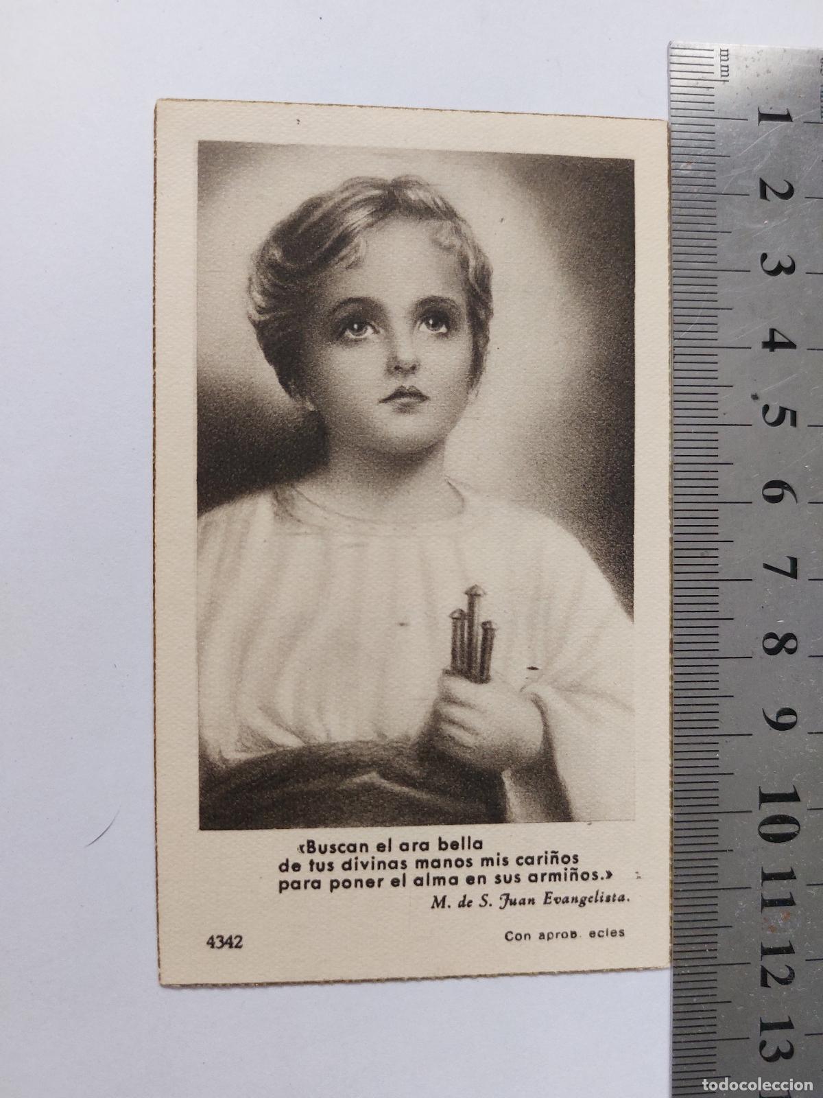 Postales: Estampa religiosa de ordenaci&oacute;n sacerdotal de Manuel Villar Ortiz