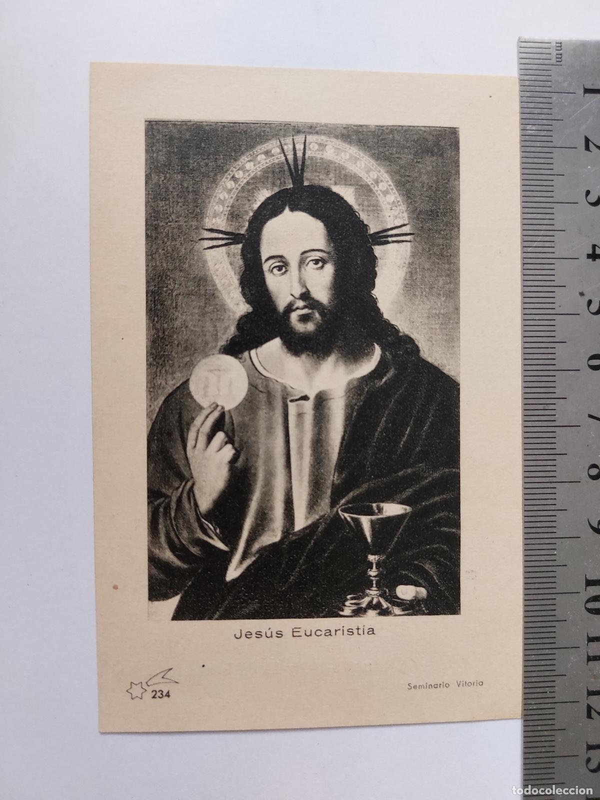 Postales: Estampa religiosa recuerdo de ordenaci&oacute;n sacerdotal y primera misa en Granada