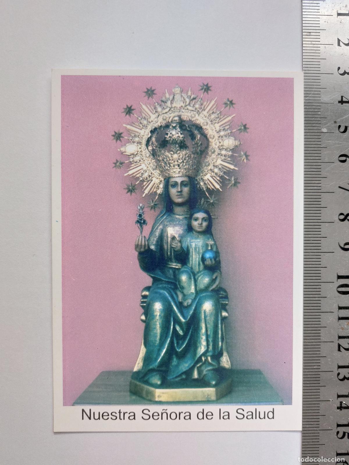 Postales: Estampa de Nuestra Se&ntilde;ora de la Salud con Misterios del Santo Rosario