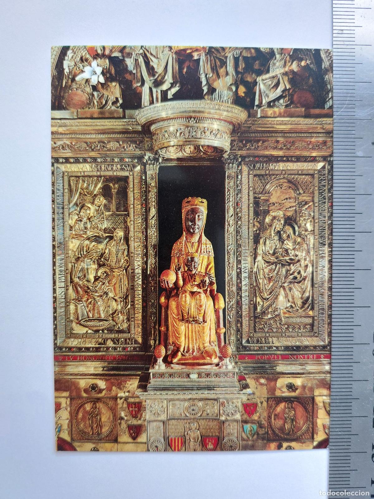 Postales: Estampa de la Virgen de Montserrat Moreneta