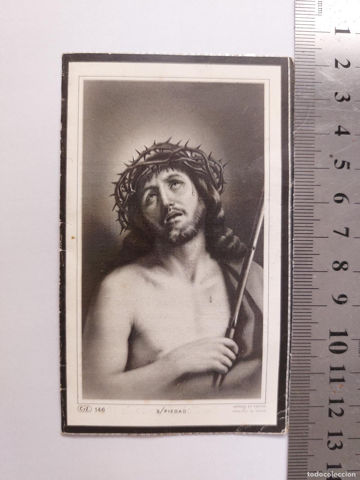 Postales: Estampa de recordatorio f&uacute;nebre Vicente Ruiz Tomas en Benilloba
