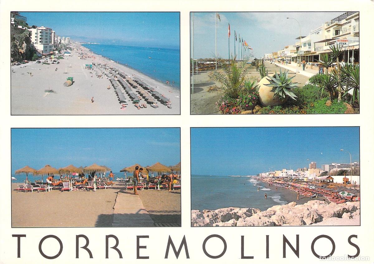 Postales: Postal de Torremolinos con vistas de la playa y el resort