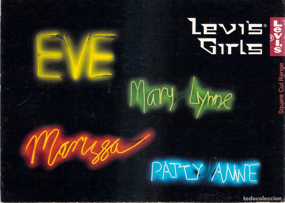 Postales: Postal publicitaria de la marca Levi's Girls