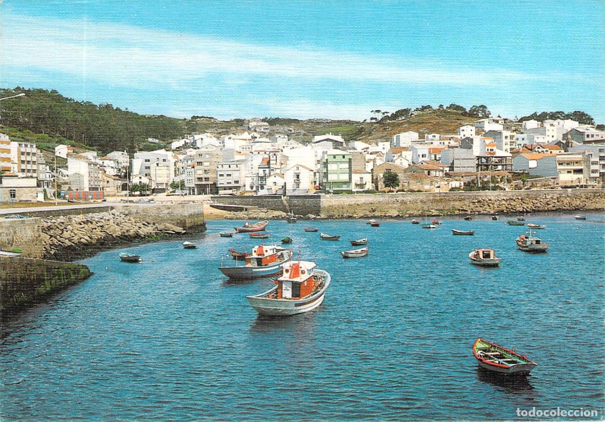 Postales: Postal de Corme, La Coru&ntilde;a, vista del puerto y pueblo gallego