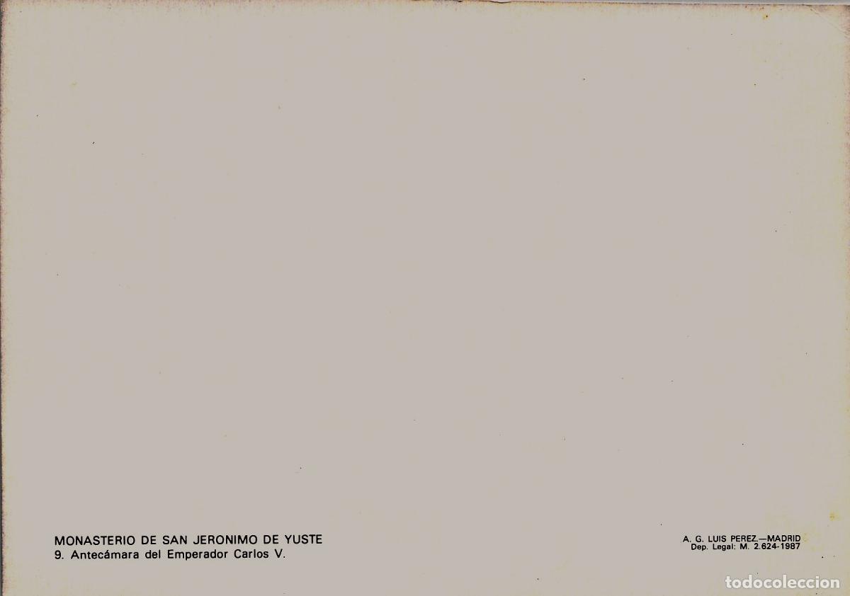 Postales: Postal Monasterio de San Jer&oacute;nimo de Yuste Antec&aacute;mara de Carlos V - Foto 2