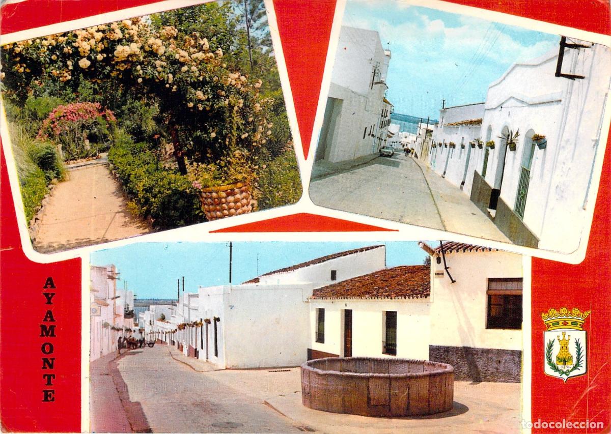 Postales: Postal de Ayamonte en Huelva con vistas del pueblo